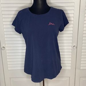 LOFT Outlet Sleep ‘Love’ Blue Pajama Shirt